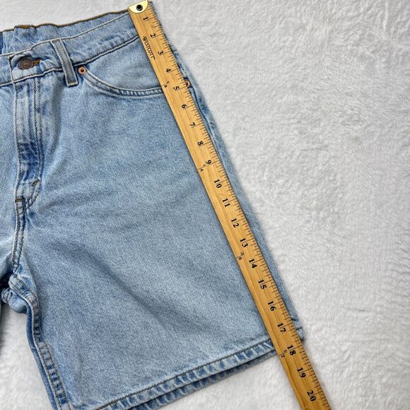 Vintage Levi's 950 Relaxed Fit Jean Shorts Women's Size 9 Light Blue Orange Tab - Picture 8 of 10